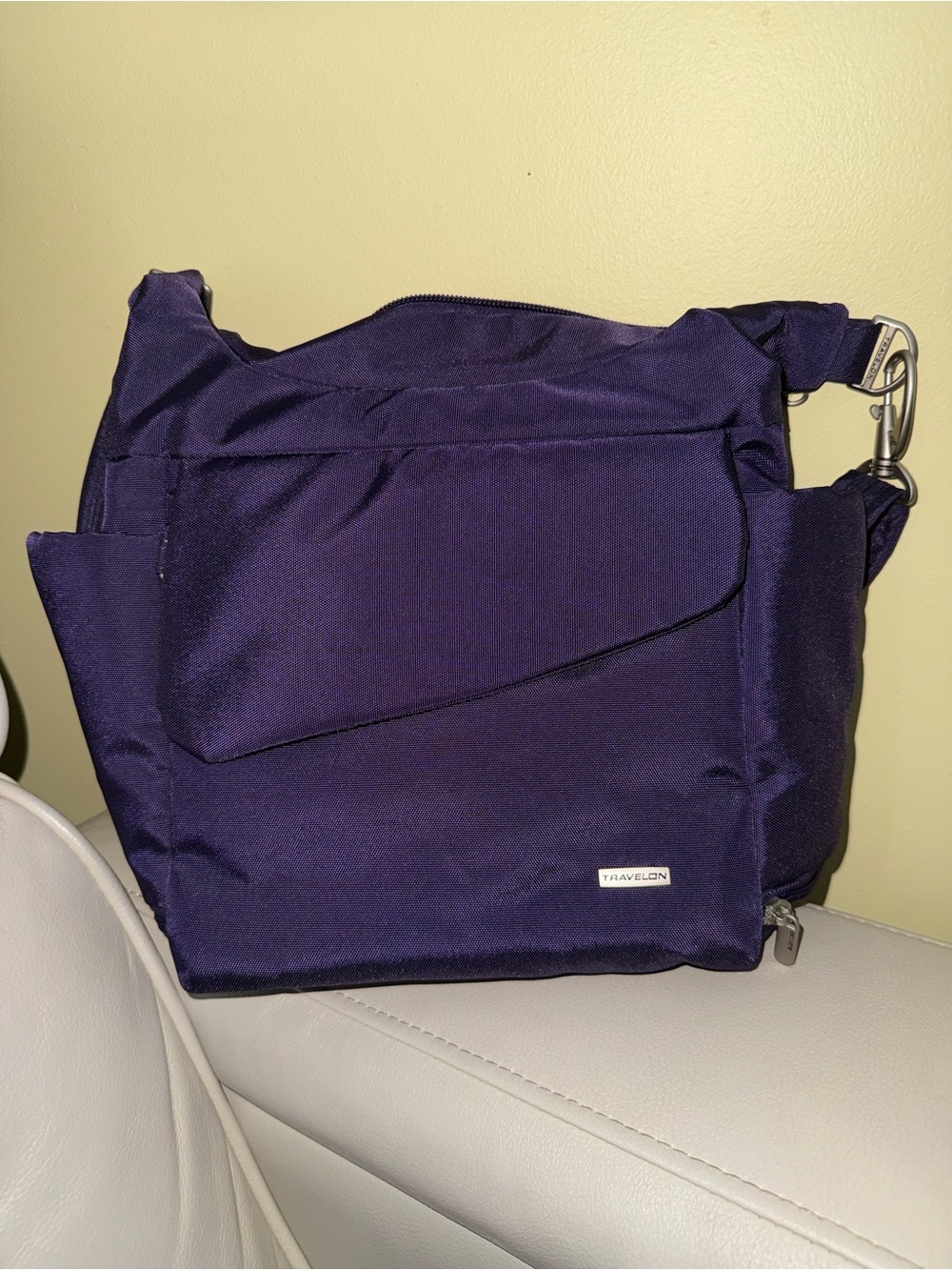 Travelon Deep Purple Messenger Crossbody Bag